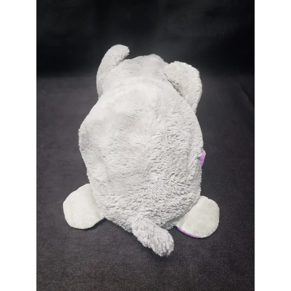 Flip A Zoo Stuffed Plush Animal/s Pink & Purple Unicorn & Blue Eyed Elephant